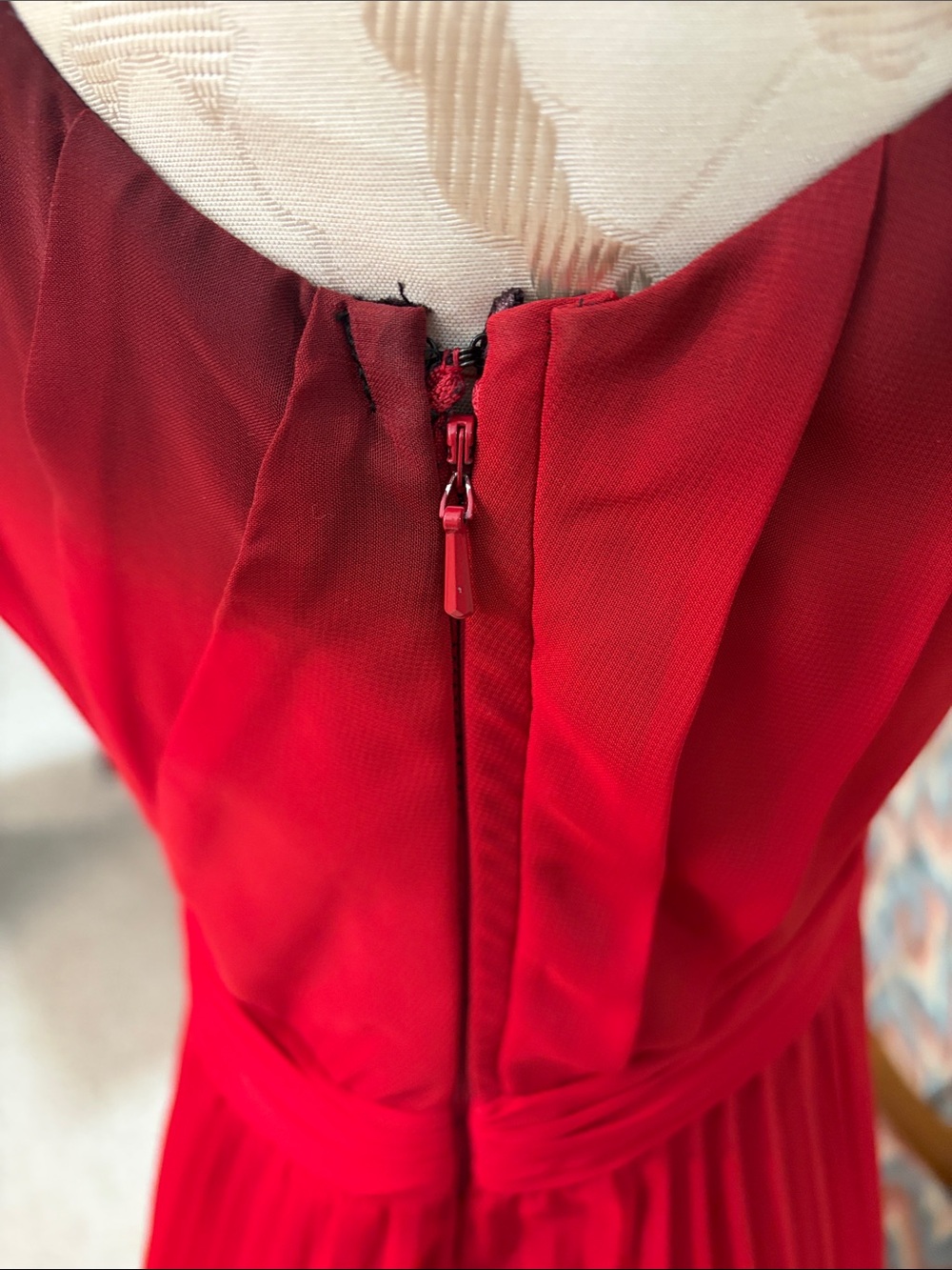 Never-Worn Reiss Maxi Dress in Burgundy Perfect for Fall Wedding size 6 - Picture 7 of 7